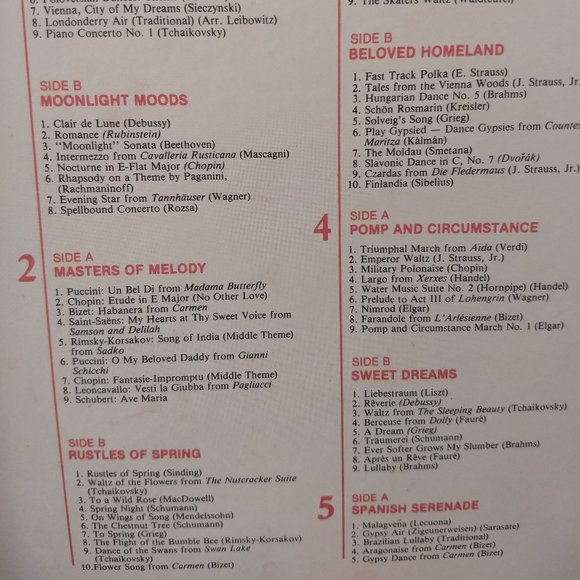 vintage 80s 150 best loved classical 8 cassette boxed set NWOT - Picture 4 of 6